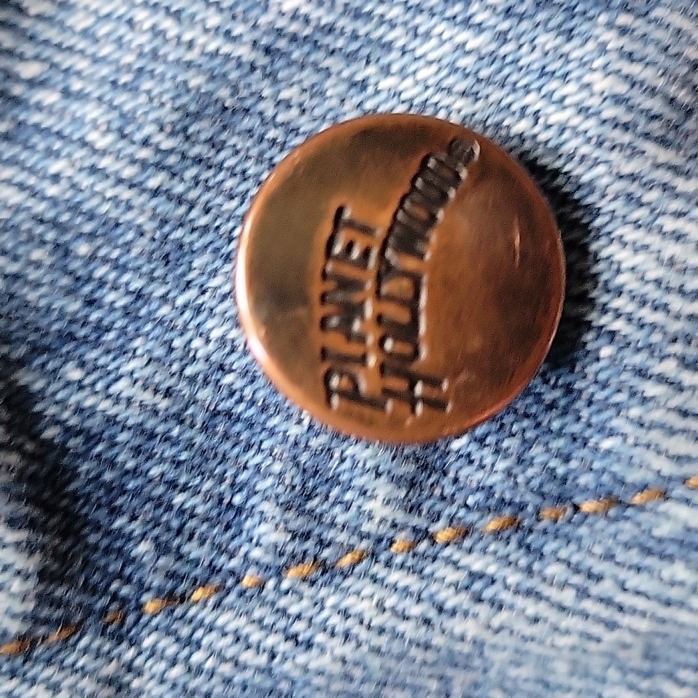 Vintage 90s Planet Hollywood Jean Jacket Small - Picture 7 of 10
